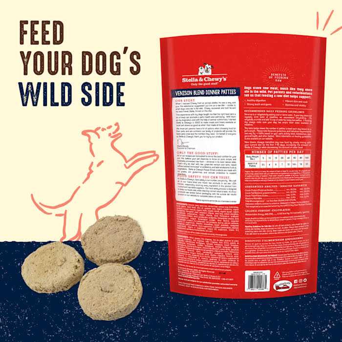 Freeze Dried Dog Food Dinner Patties Venison Blend Y646480