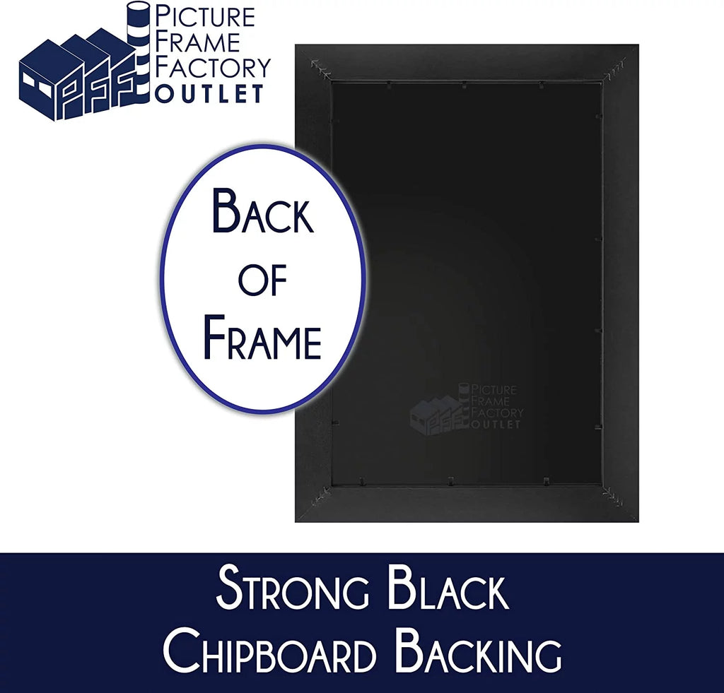 14.25x19.5 Black MDF Picture Frame with plexi-glass H944573