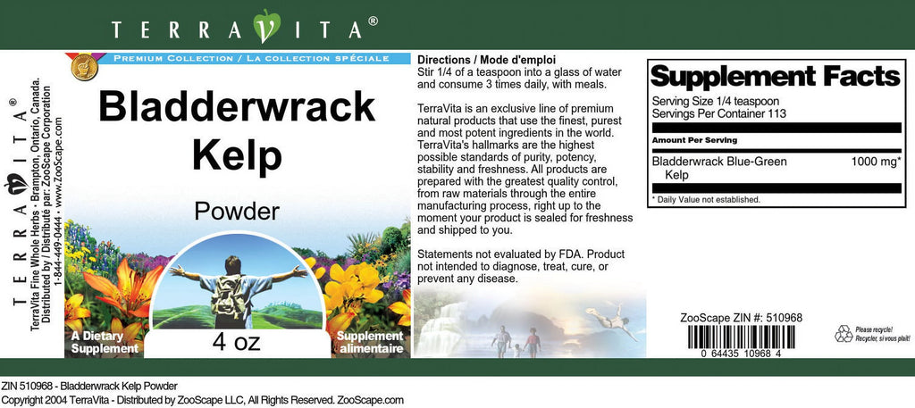 Bladderwrack Kelp Powder, 4 oz, 2-Pack R6521