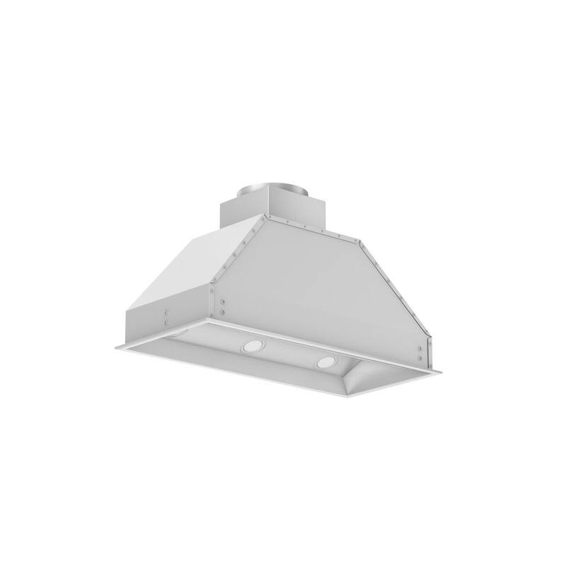 34 in. 700 CFM Ducted Range Hood Insert with Remote Blower in Stainless Steel T557