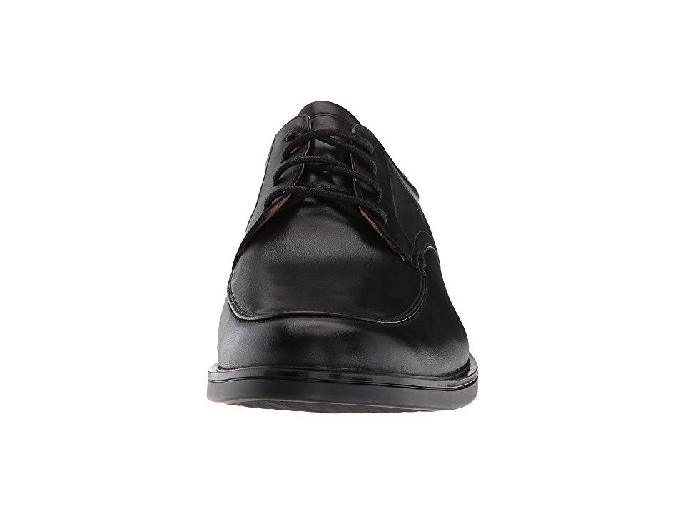 Black Leather Clarks Shoes A9642