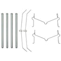 Front Disc Brake Caliper Hardware Kit with Springs and Pins X398041