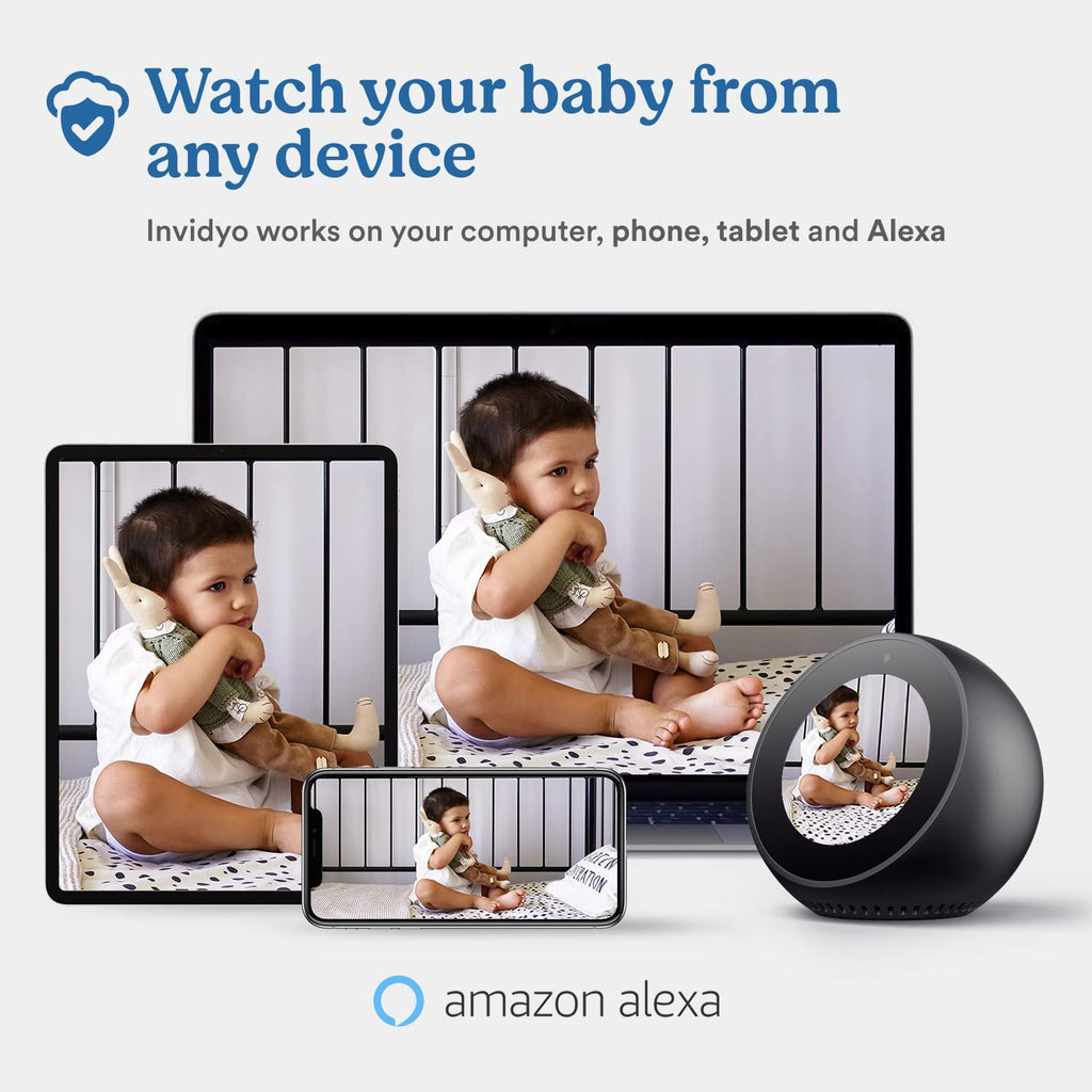 1080P Full HD WiFi Baby Monitor with Night Vision and Two Way Talk A484480