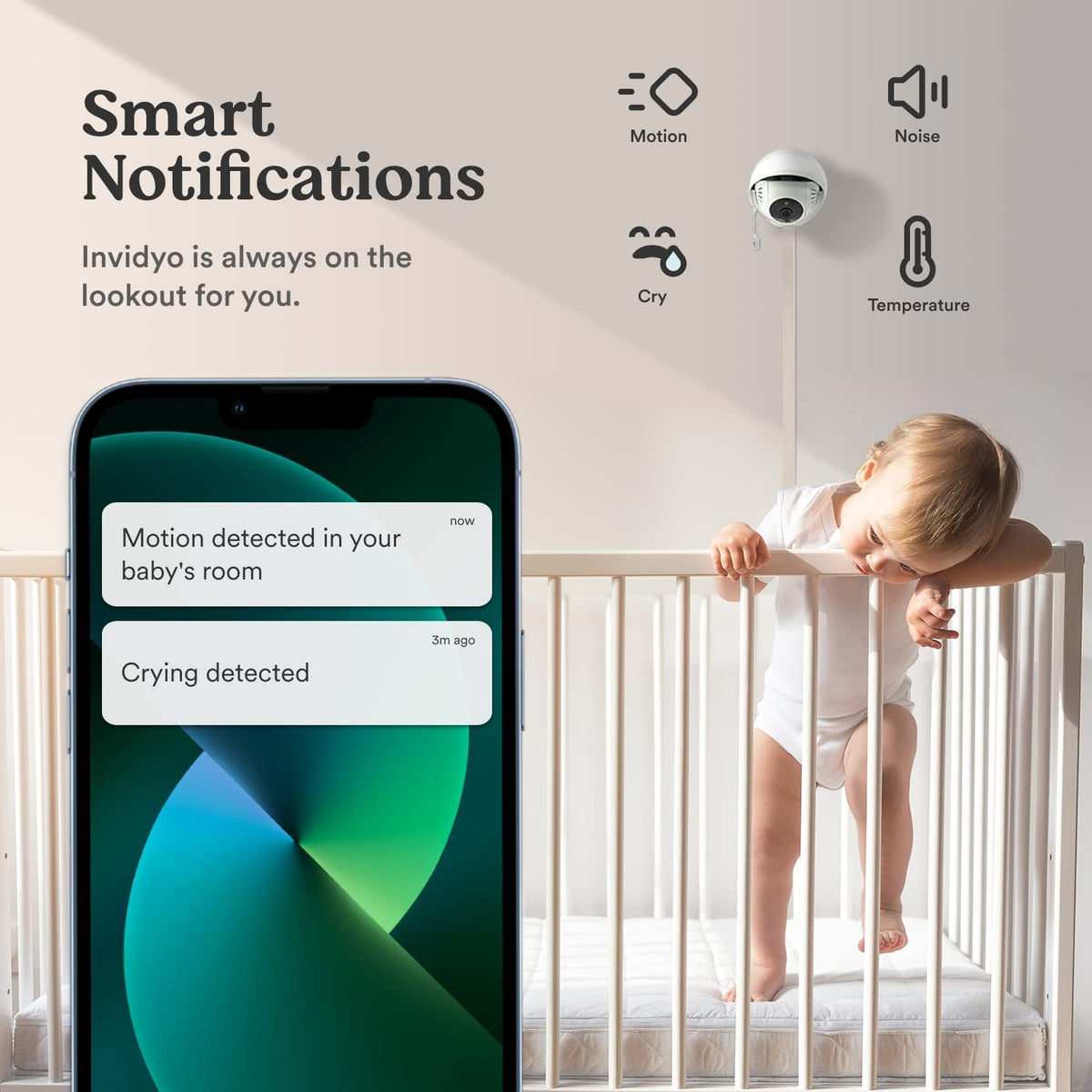 1080P Full HD WiFi Baby Monitor with Night Vision and Two Way Talk A484480