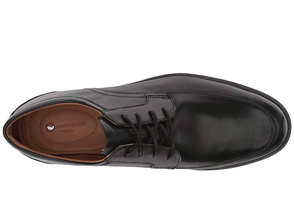 Black Leather Clarks Shoes A9642