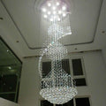 Modern Contemporary Spiral Round Rain Drop K9 Crystal Chandelier Light Fixture S63843