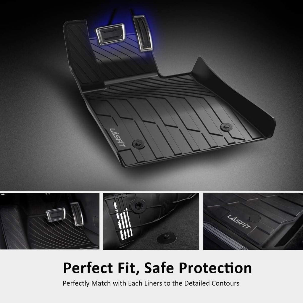 Black TPE Floor Liners for Toyota Tundra CrewMax Cab Q3085