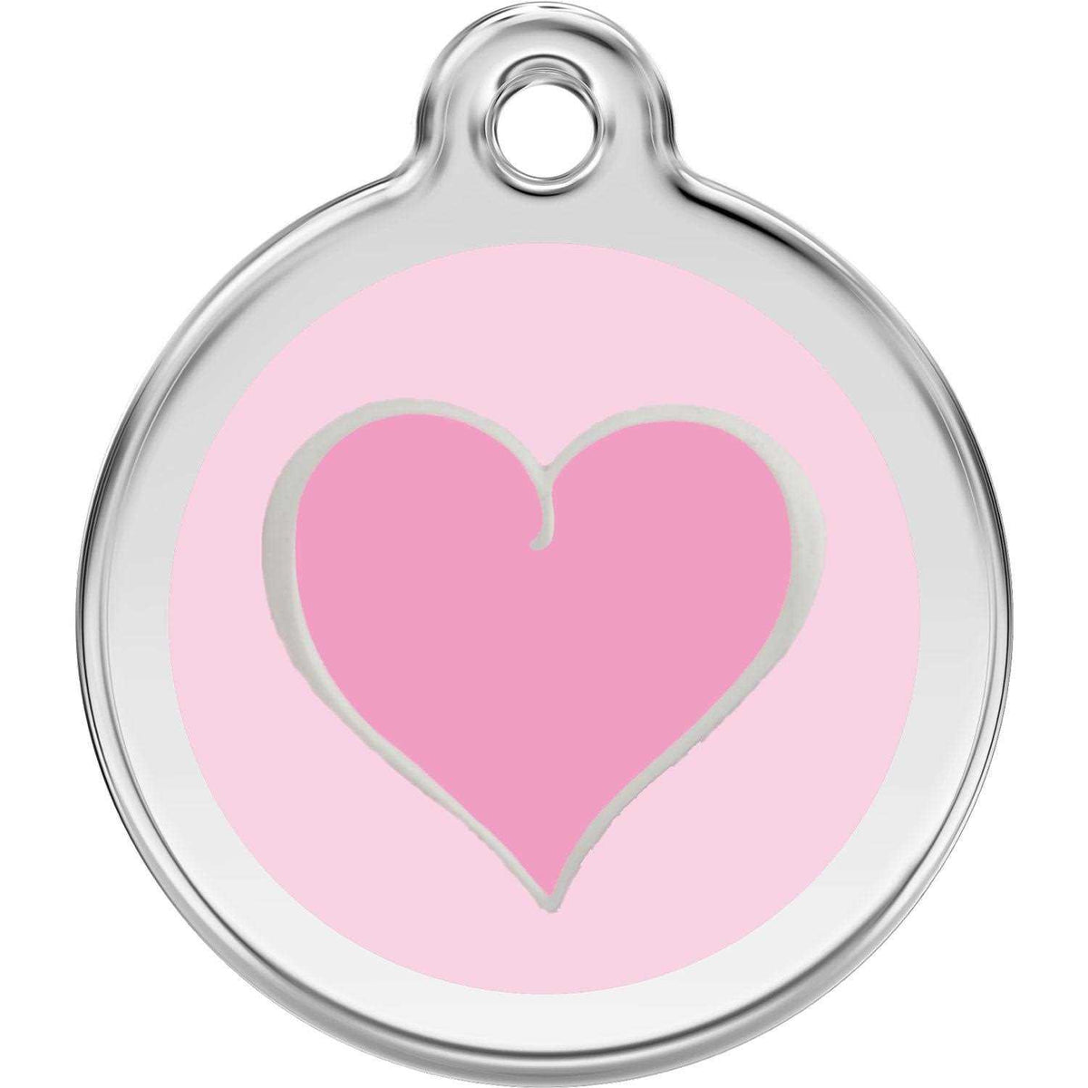 Enamel Pet ID Tag Heart X2453