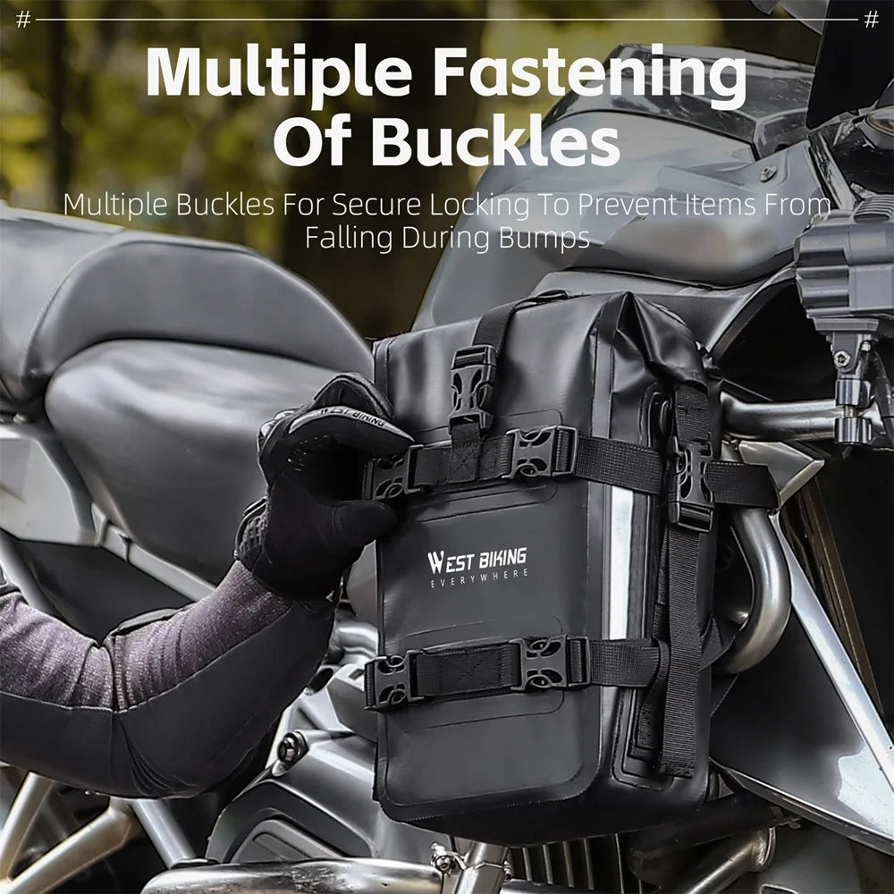 Waterproof 5L Motorcycle Side Frame Tools Bag J12214