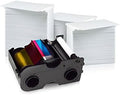 YMCKOK Ribbon and Blank PVC ID Cards Bundle W951878