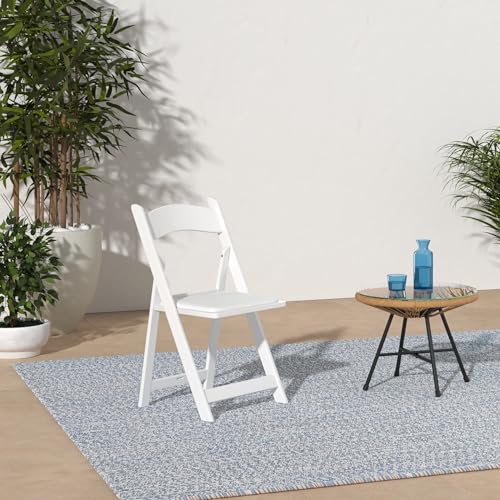 White Resin Folding Chairs 4 Pack G7298