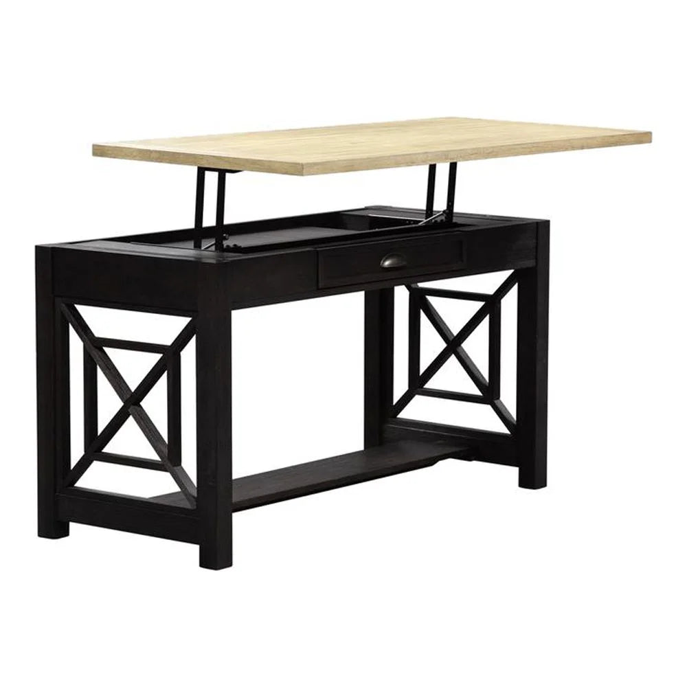 Brown Lift Top Writing Desk C7573