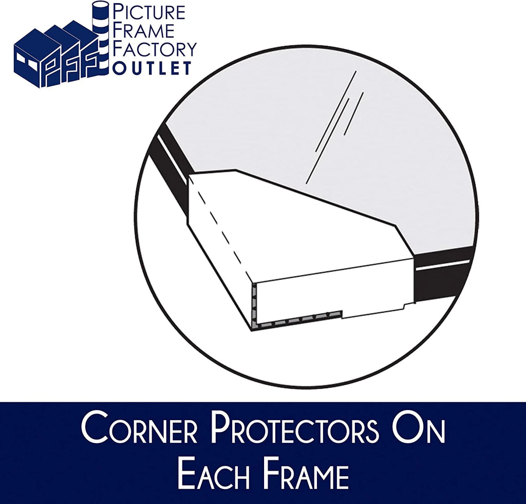 14.25x19.5 Black MDF Picture Frame with plexi-glass H944573