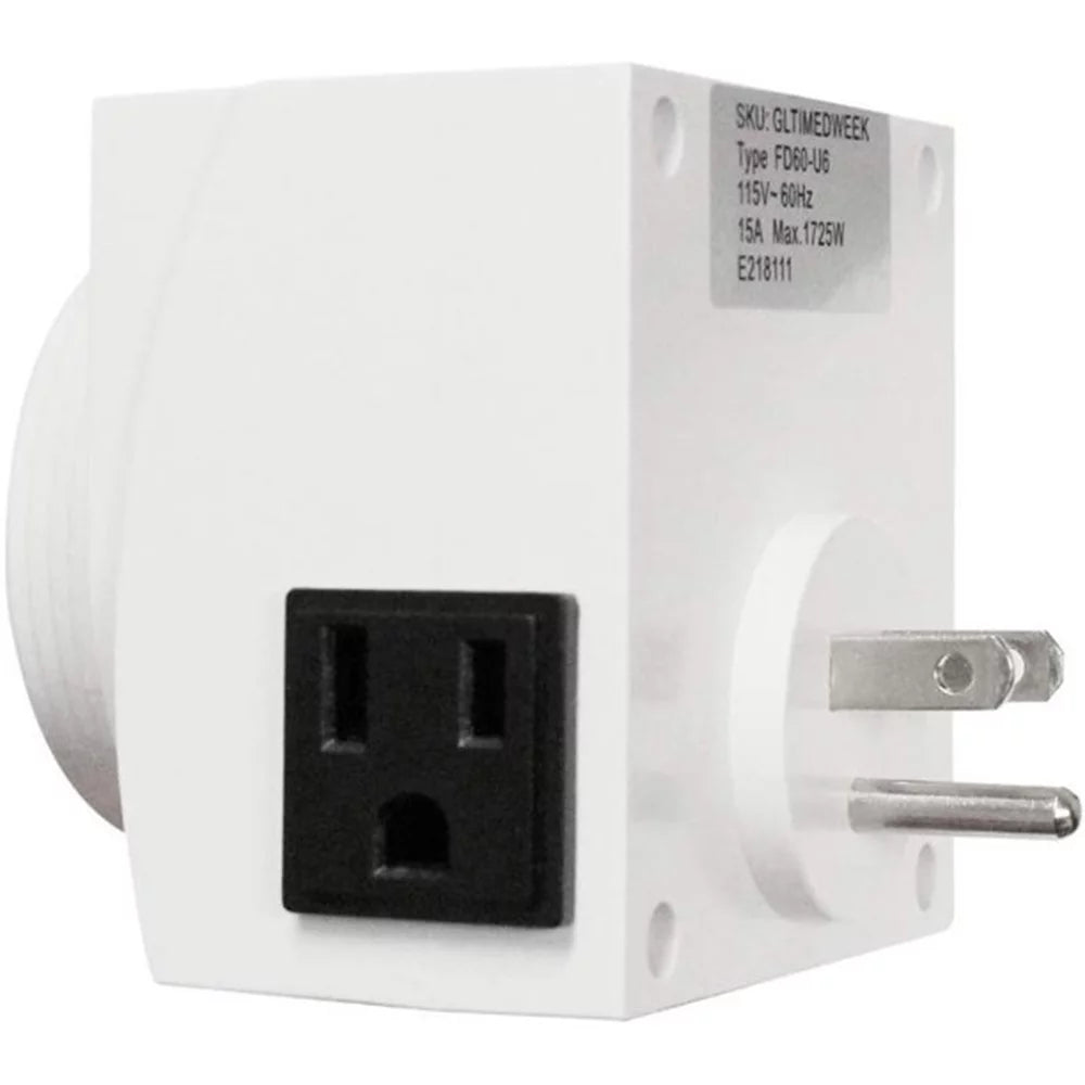 White 2 Pack Digital Programmable Electric Timer M781