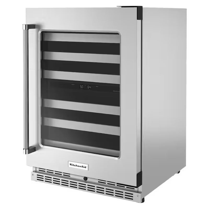 46-Bottle Built-In Undercounter Wine Cooler in Stainless Steel T3320