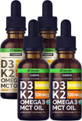Unflavored and Vanilla D3 K2 Liquid Drops Bundle, 2pk B43860