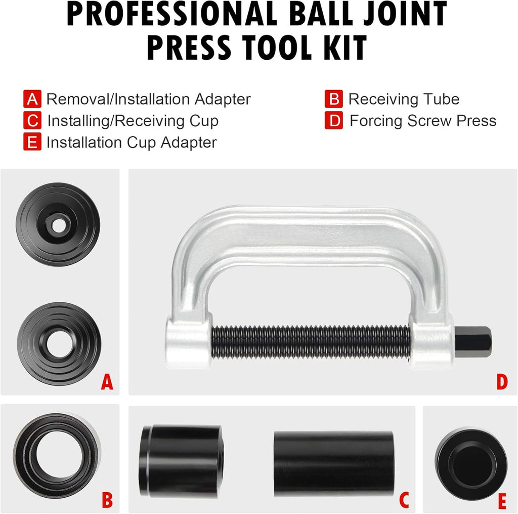Ball Joint Press & U Joint Removal Tool Kit with 4x4 Adapters, Pack of 2 R498295