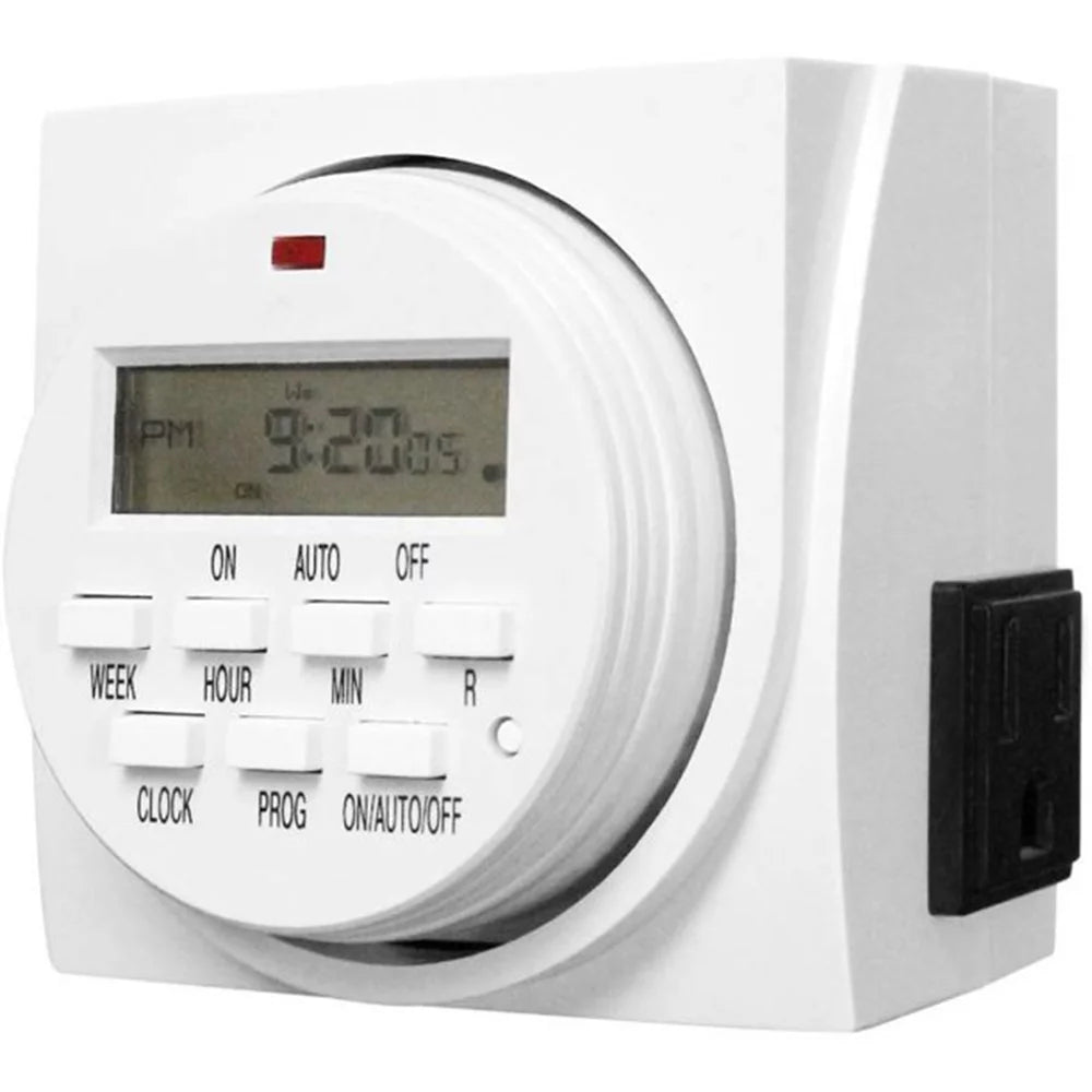 White 2 Pack Digital Programmable Electric Timer M781