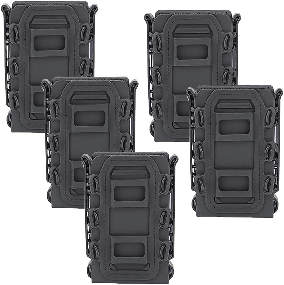 Tactical Mag Pouch 5Pcs Molle Magazine Holder with Clips G928