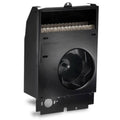 Black Wall Insert Electric Fan Heater A58265