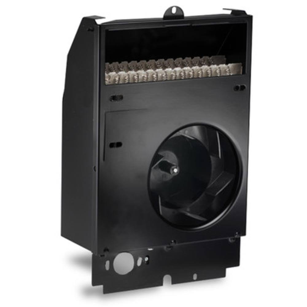 Black Wall Insert Electric Fan Heater A58265