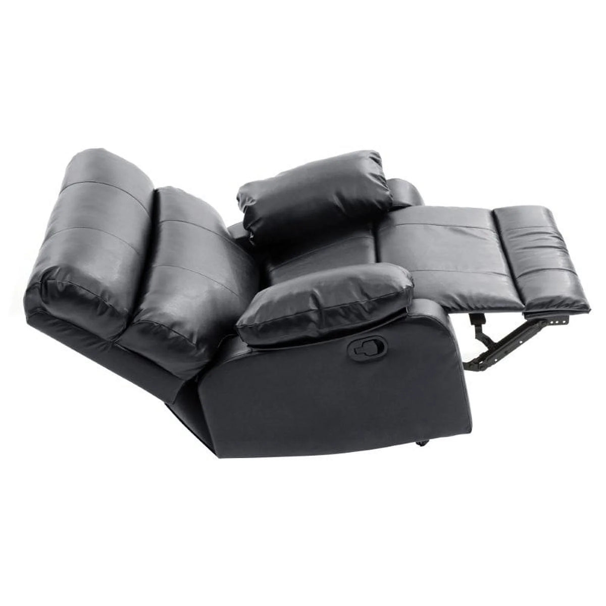 Black Faux Leather Rocker Recliner R698807
