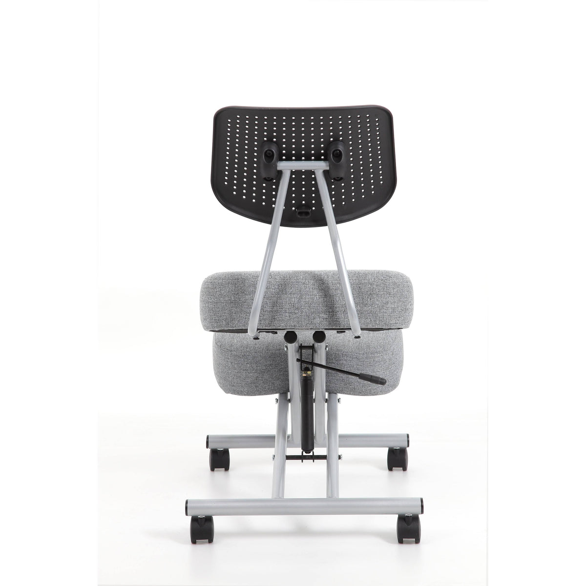Black Height Adjustable Kneeling Chair with Back Support L9253