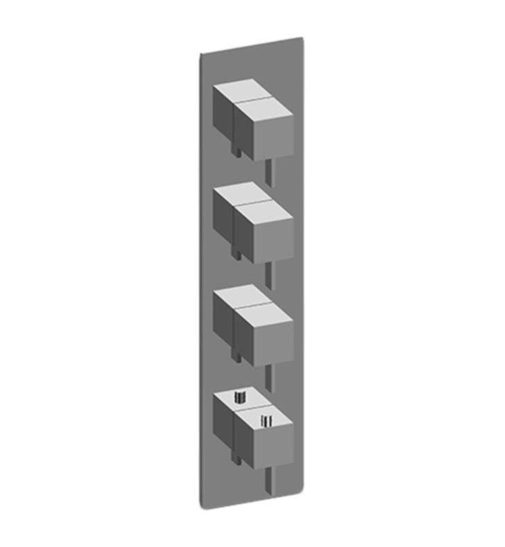 Polished Chrome Square Thermostatic Valve Trim Plate V9465