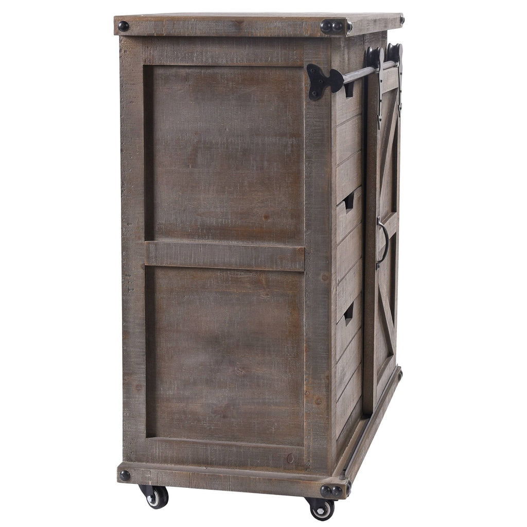 3-Drawer Driftwood Grey Side Cabinet A645950