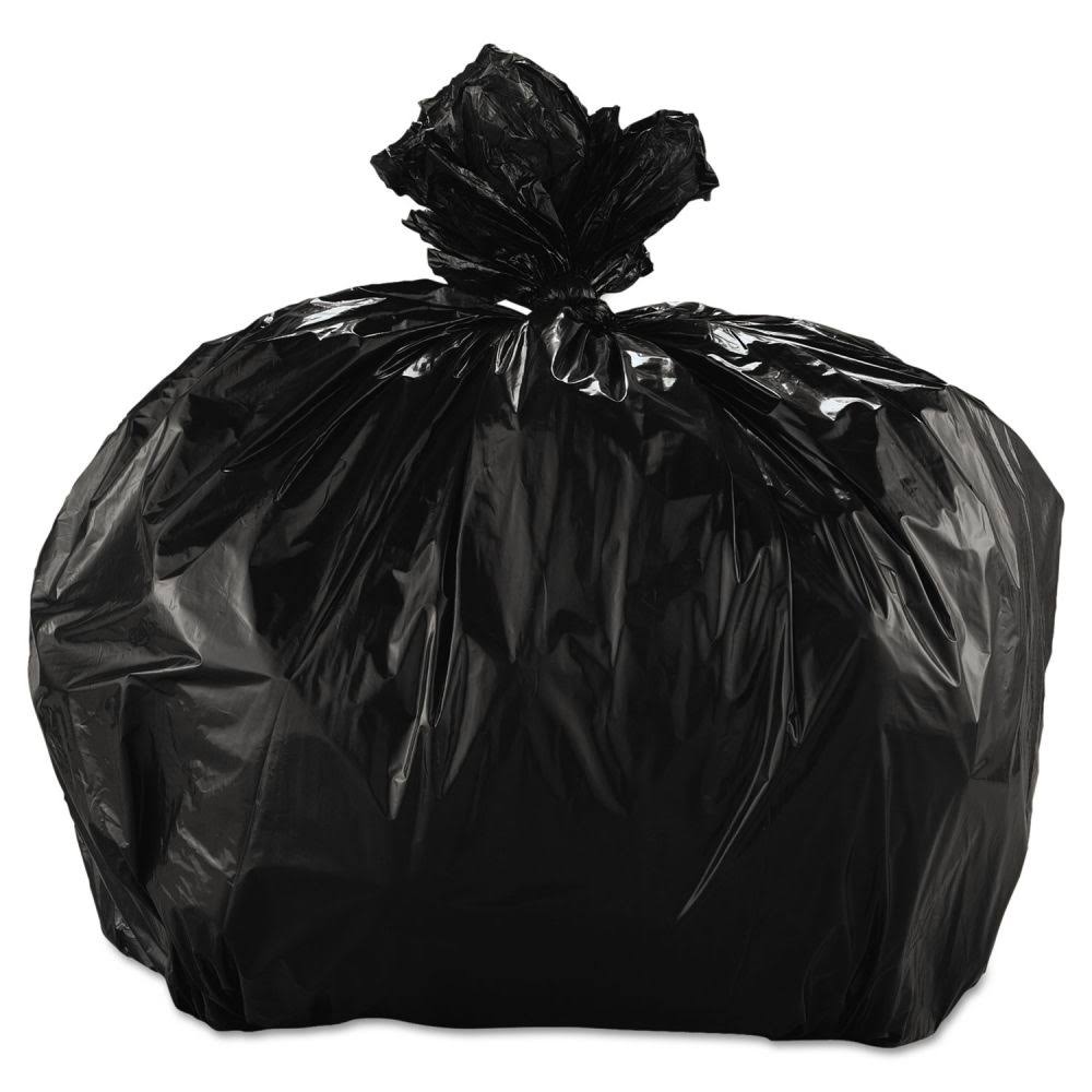 Low Density Repro Can Liners 38 x 58 60-Gallon 1.5-Mil Black 100/Case I1676