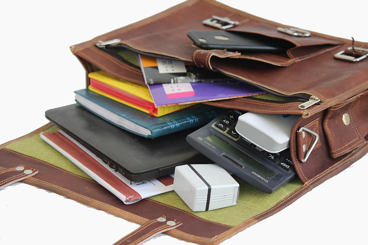 Leather Messenger Bag K86793