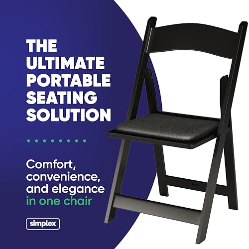 White Resin Folding Chairs 4 Pack G7298