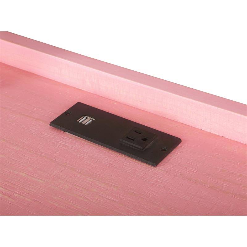 Pink Wood Computer Desk K1887