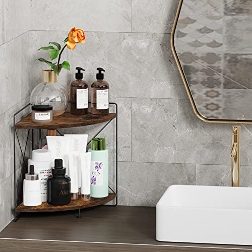 2 Tier Corner Shelf, 9.8x9.8x13.1in G793211