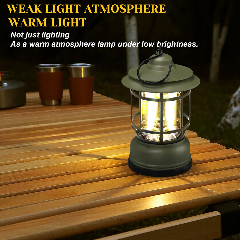 USB Rechargeable LED Camping Lantern Flashlight Lamp V556