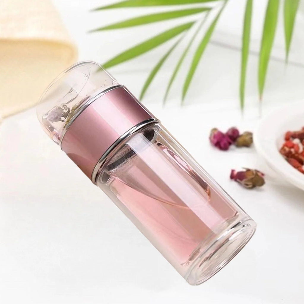 Glass Tea Infuser Bottle 350ml A6669