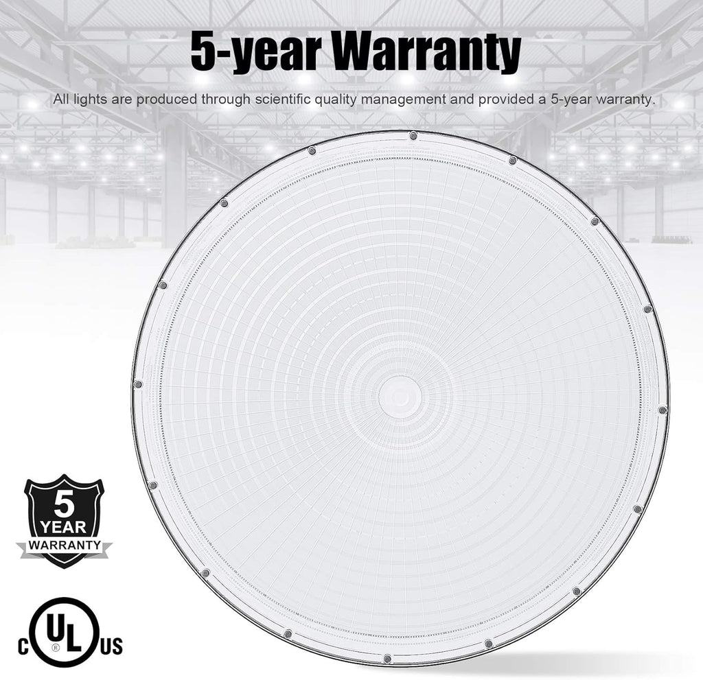 UFO LED High Bay Light with 110V Plug, 5000K Daylight D544206
