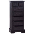 Black Solid Mahogany Wood Chest of Drawers I973999