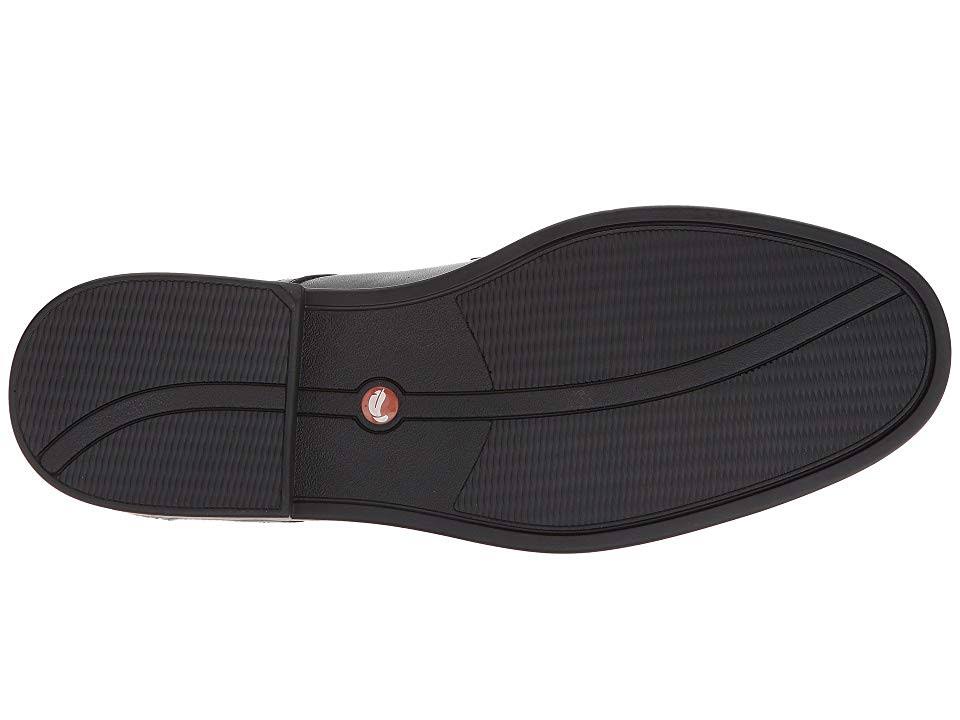 Black Leather Clarks Shoes A9642