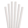 8 1/2x22 White Unwrapped Paper Straw - 1480/Case J549022