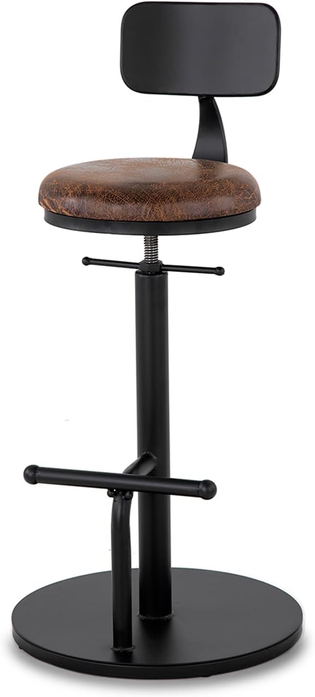 Set of 2 Adjustable Swivel Bar Stool M859780