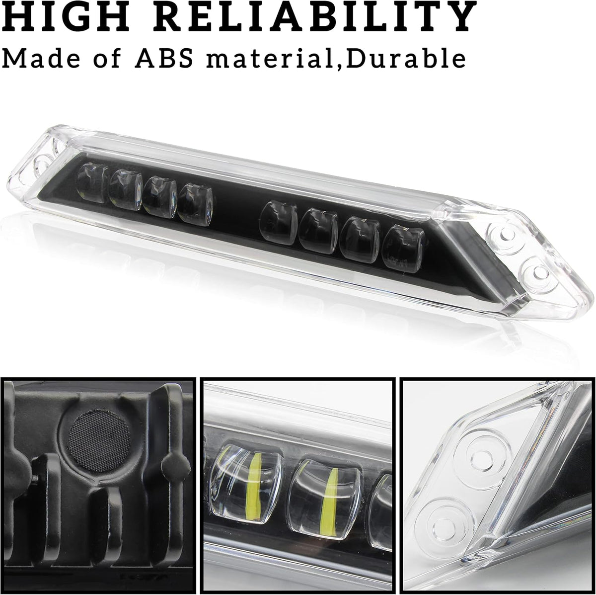 LED Auxiliary Light Kit Front White Daytime Running Light DRL 1PCS V239