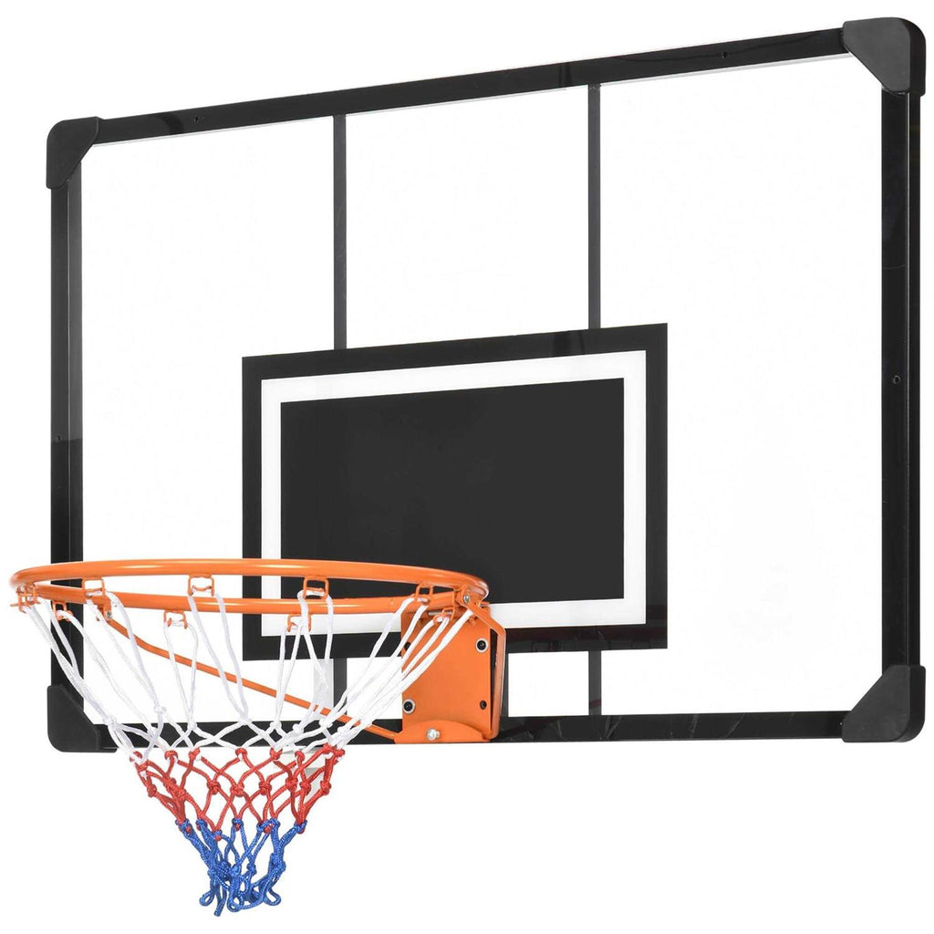 Wall Mounted Basketball Hoop with Shatter Proof Backboard B373576