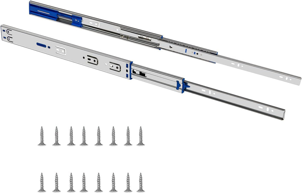 24 Inch Soft Close Full Extension Ball Bearing Drawer Slides 6 Pairs G525908