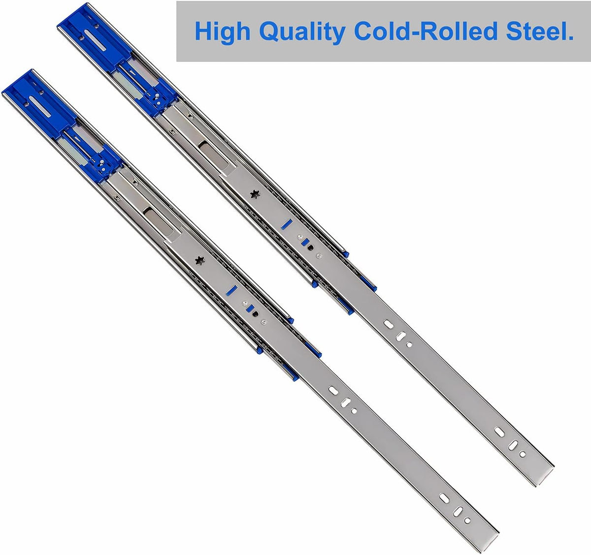 24 Inch Soft Close Full Extension Ball Bearing Drawer Slides 6 Pairs G525908