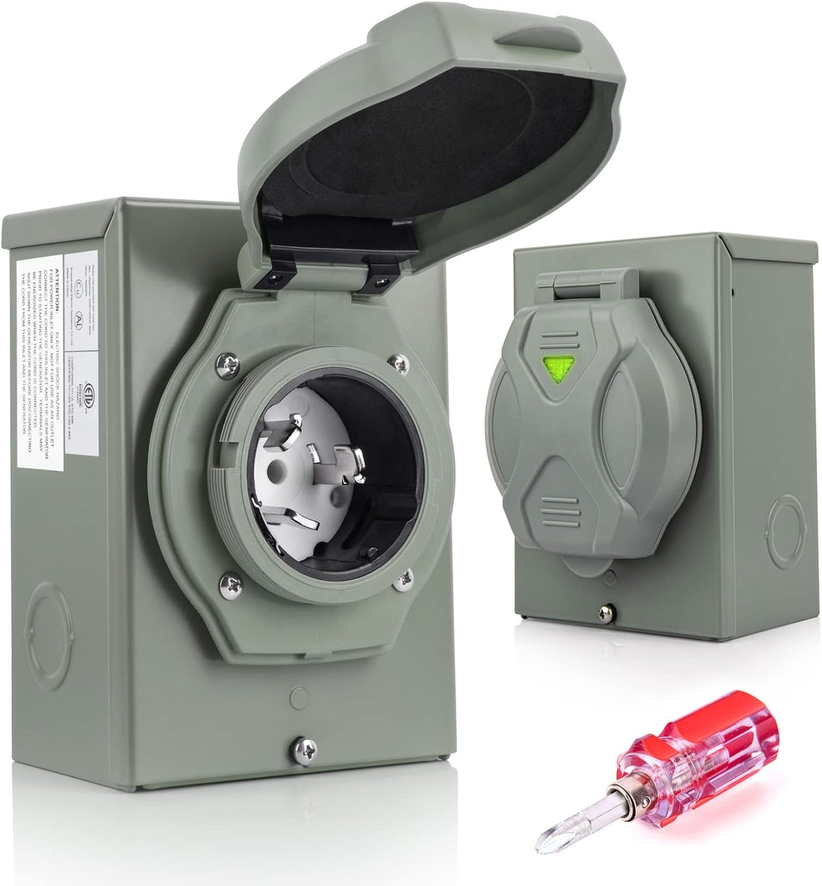 50 Amp Generator Power Inlet Box NEMA SS2-50P O4657