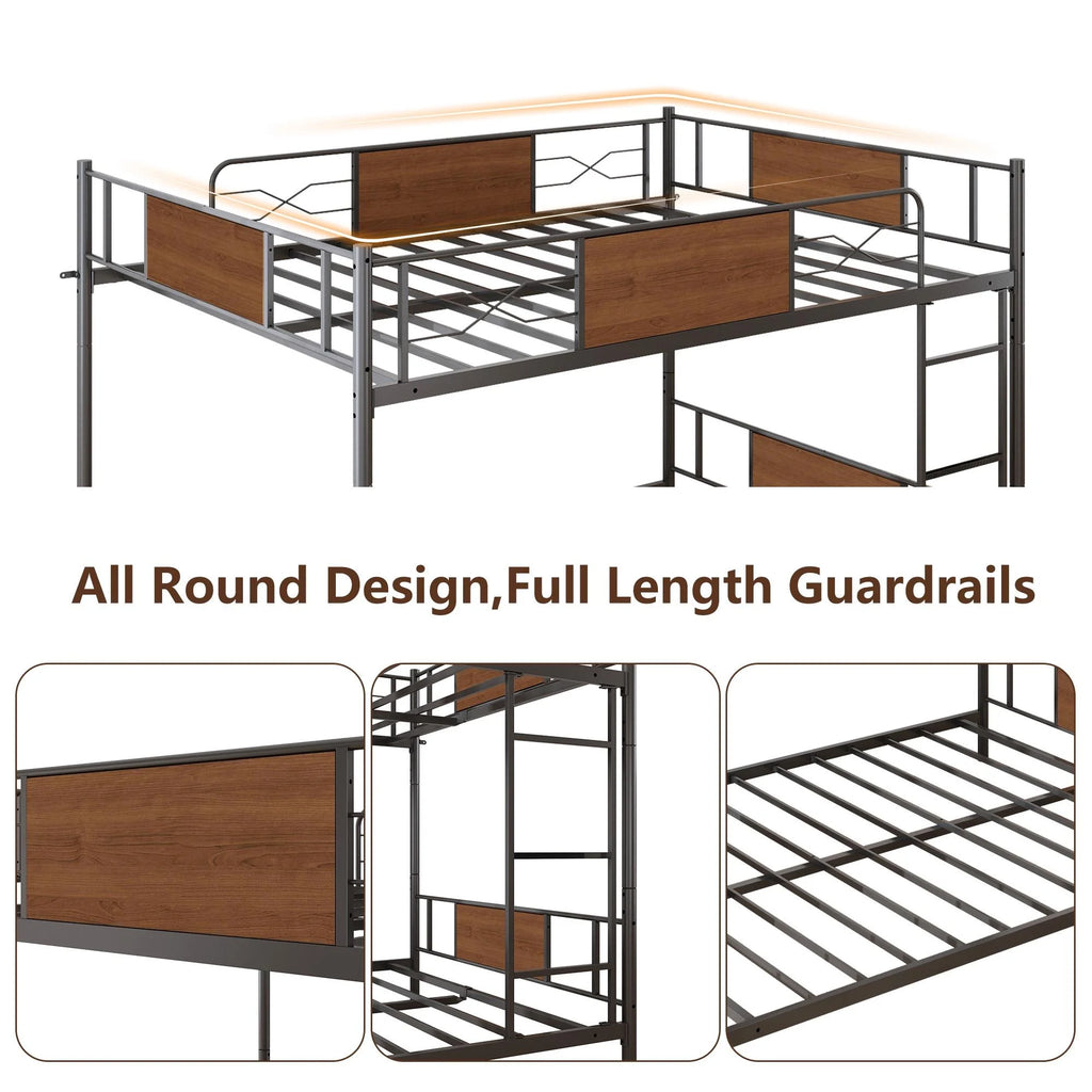 Full over Full Metal Bunk Beds Y1182
