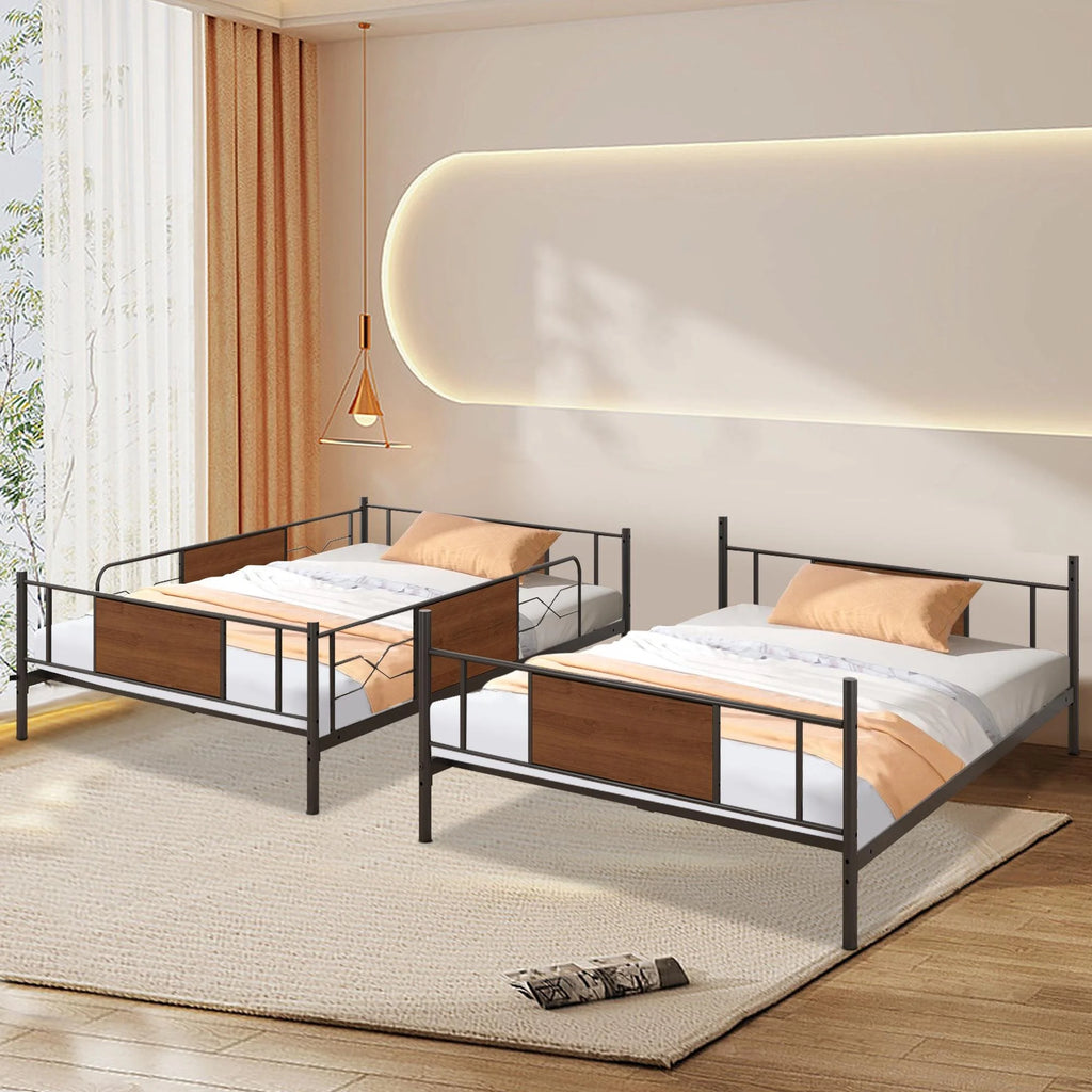 Full over Full Metal Bunk Beds Y1182