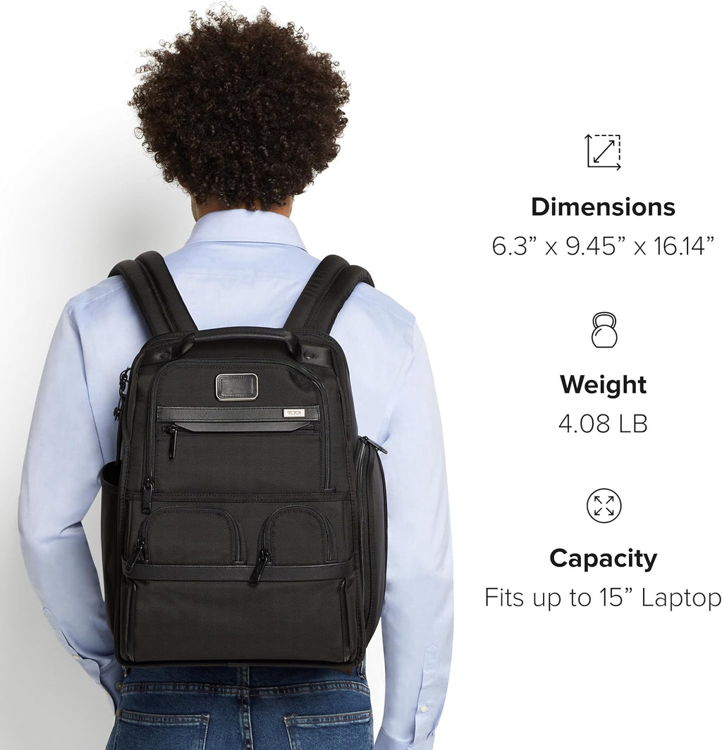 Black Ballistic Nylon Laptop Backpack T806149