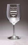 Irish Coat of Arms Wine Glasses Set of 4 L713
